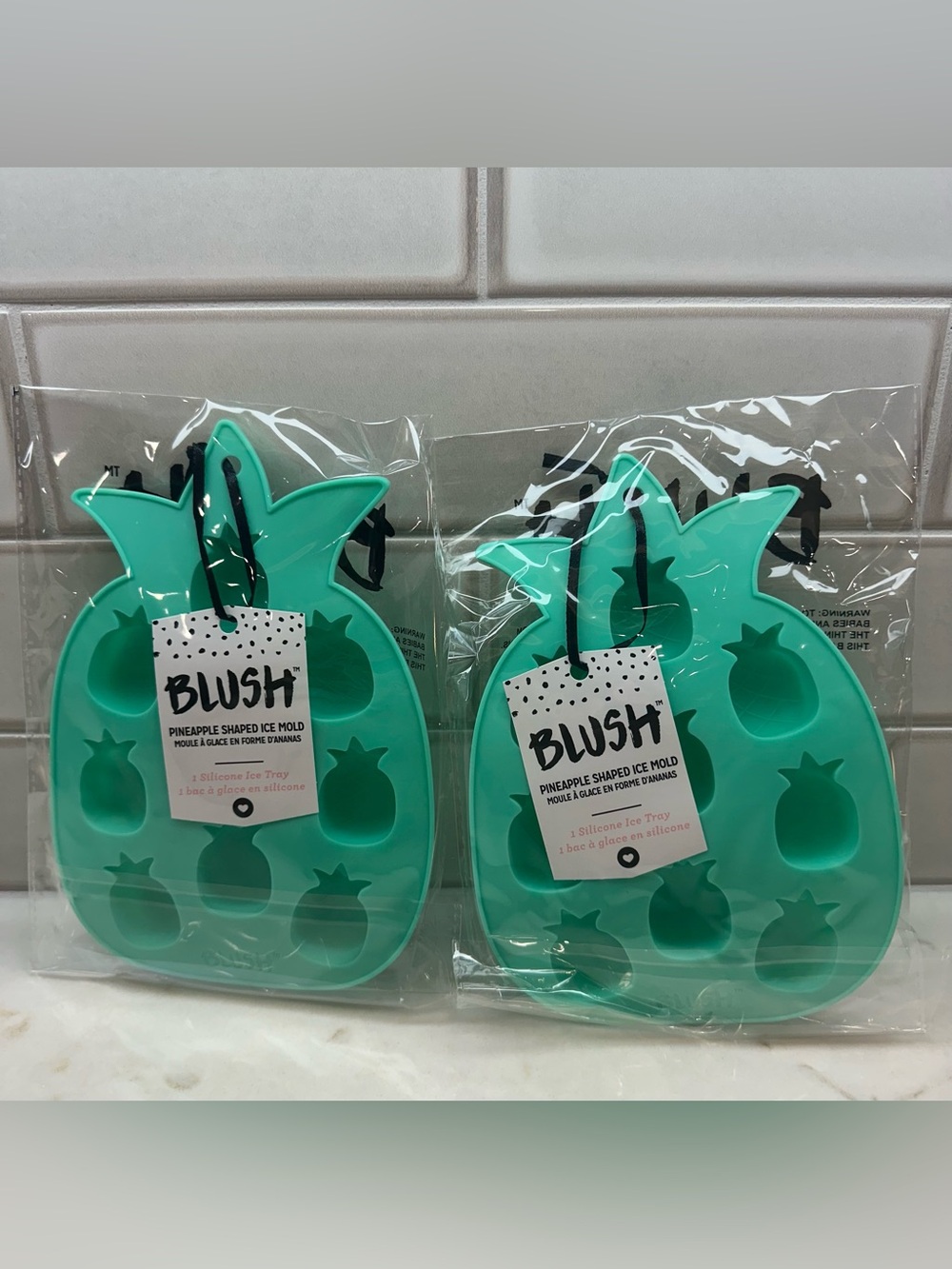 (2) Pineapple Ice Molds